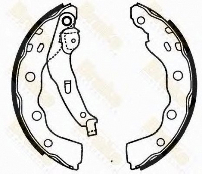 BRAKE ENGINEERING sh2565 -  Комплект тормозных колодок